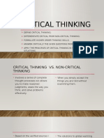 Critical Thinking