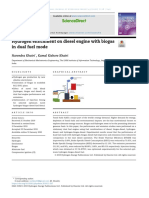 Hydrogen Enrichment On Diesel Engine With Biogas in Dual Fuel Mode