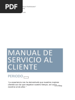 Manual de Servicio Al Cliente