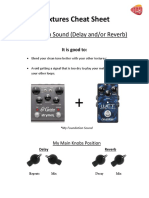 Ambient Guitar Textures Cheat Sheet PDF