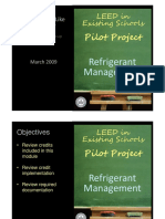 Leed in Existing Schools: Pilot Project