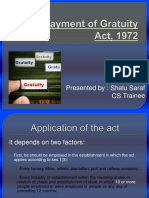 Payment of Gratuity Act1972