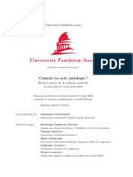 2018-11-13 Moron-Puech (B.), Contrat Ou Acte Juridique - , Thèse Sous La Dir. D. Fenouillet, Université Panthéon-Assas, 2016 - 2