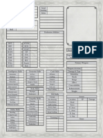 Witcher Character Sheet