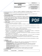 BOT-PRC-003. Recepción de Productos Farmacéuticos y Dispositivos Médicos. 1