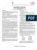 SINGER MODEL 106/206-RPS: Pressure Relief or Sustaining Valve