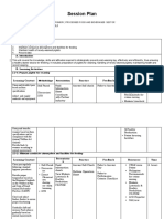 Session Plan: Learning Outcomes