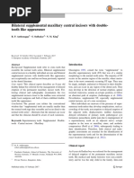 Bilateral Supplemental Maxillary Central Incisors With Double-Tooth Like Appearance