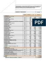 Presupuesto Equipamient