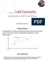 MATLAB Examples - Interpolation and Curve Fitting