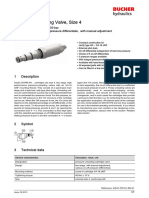 Pressure Unloading Valve, Size 4: 1 Description