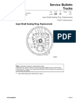 Service Bulletin Trucks: Input Shaft Sealing Ring, Replacement