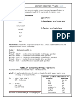 Standard Input Output Hearder File