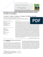 Evaluación de Un Tratamiento Orgánico para El Control Poscosecha de La Pudrición de La Corona Del Banano