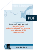 Lodovico Antonio Muratori - Annali D'italia Dal Principio Dell'Era Volgare Sino All'Anno 1750 - 01