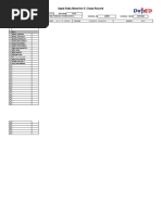 Input Data Sheet For E-Class Record: Region Division School Name School Id School Year