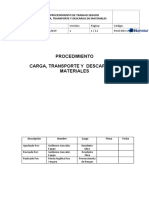 PTS CARGA, TRANSPORTE Y DESCARGA DE MATERIALES Rev. 1