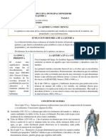 Taller # 1 de Quimica. La Quimica Como Ciencia