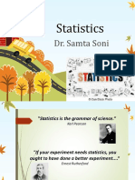 Statistics: Dr. Samta Soni