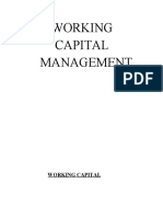 Working Capital Management