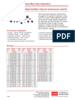 High-Frequency, High-Stability Chip For Instruments and RF: Type MC, Surface-Mount Mica Chip Capacitors