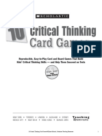 SCHOL Critical Thinking Card Games PDF