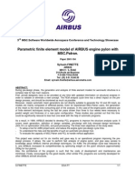 Parametric Finite Element Model of AIRBUS Engine Pylon With MSC - Patran