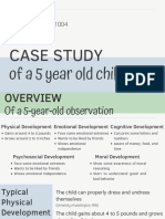 Case Study of A Child Age 5 1