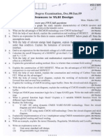 M.Tech. Degree Examination, Dec.08/Jan.09: Advances in VLSI Design