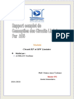 Circuit RF Et MW Linéaire: ACHRAOU Soufiane