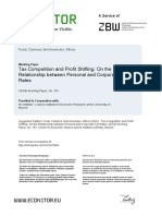 Tax Competition and Profit Shifting: On The Relationship Between Personal and Corporate Tax Rates