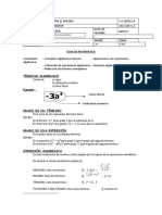 Nivelacion Matematicas 8