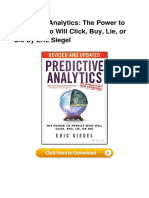 Predictive Analytics The Power To Predic PDF