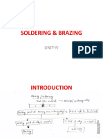 Soldering & Brazing: Unit-Iv