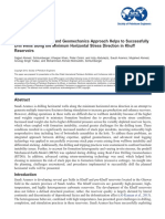 An Integrated Drilling and Geomechanics Approach Helps To Successfully Drill Wells Along The Minimum Horizontal Stress Direction in Khuff Reservoirs PDF