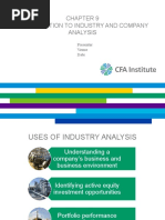 Introduction To Industry and Company Analysis: Presenter Venue Date