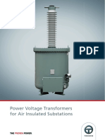 Power Voltage Transformers For Air Insulated Substations