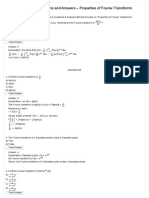 Unit 3 Fourier Transforms Properties Questions and Answers - Sanfoundry PDF
