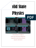 Solid State Physics (SSP)