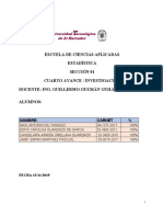 Cuarto Avance de I Investigacion de Catedra Estadistica