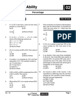 Quantitative Ability: Percentage