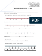 5° Año - Matemática - Guía - Completar Rectas