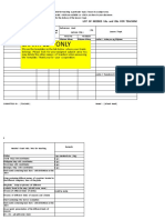 Example Only: List of Needed Vas and Ims For Teaching