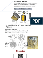 Solidification of Metals