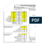 Shell and Tube Heat Exchanger Spreadsheet