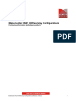 Bladecenter Hs21 XM Memory Configurations: Positioning Information (Withdrawn Product)