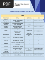 Libros de Texto ESO BTO 2019 20