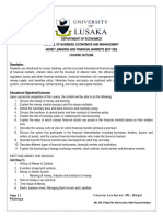 Page - 1 Course Lecturer: Mr. Boyd Muleya BSC, Isp, Pgdipltm, Msc-Econfin, Mba-Financial Markets