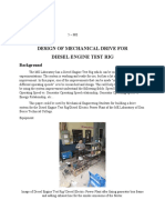 Design of Mechanical Drive For Diesel Engine Test Rig: Background