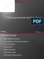 T-SQL Improvements and Data Types